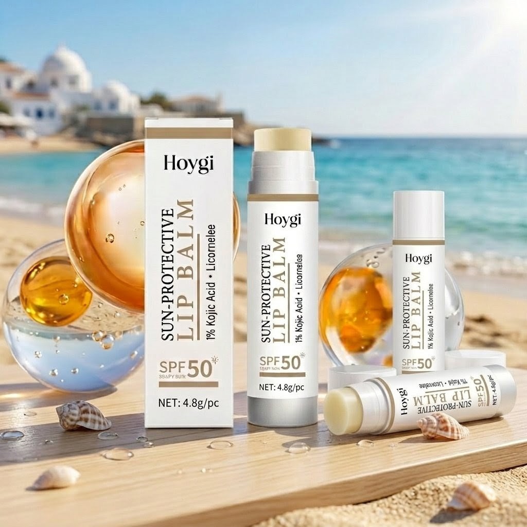 Sun-Protective Lip Balm SPF50 — Kojic Acid & Ceramidi per Labbra Protette e Luminose