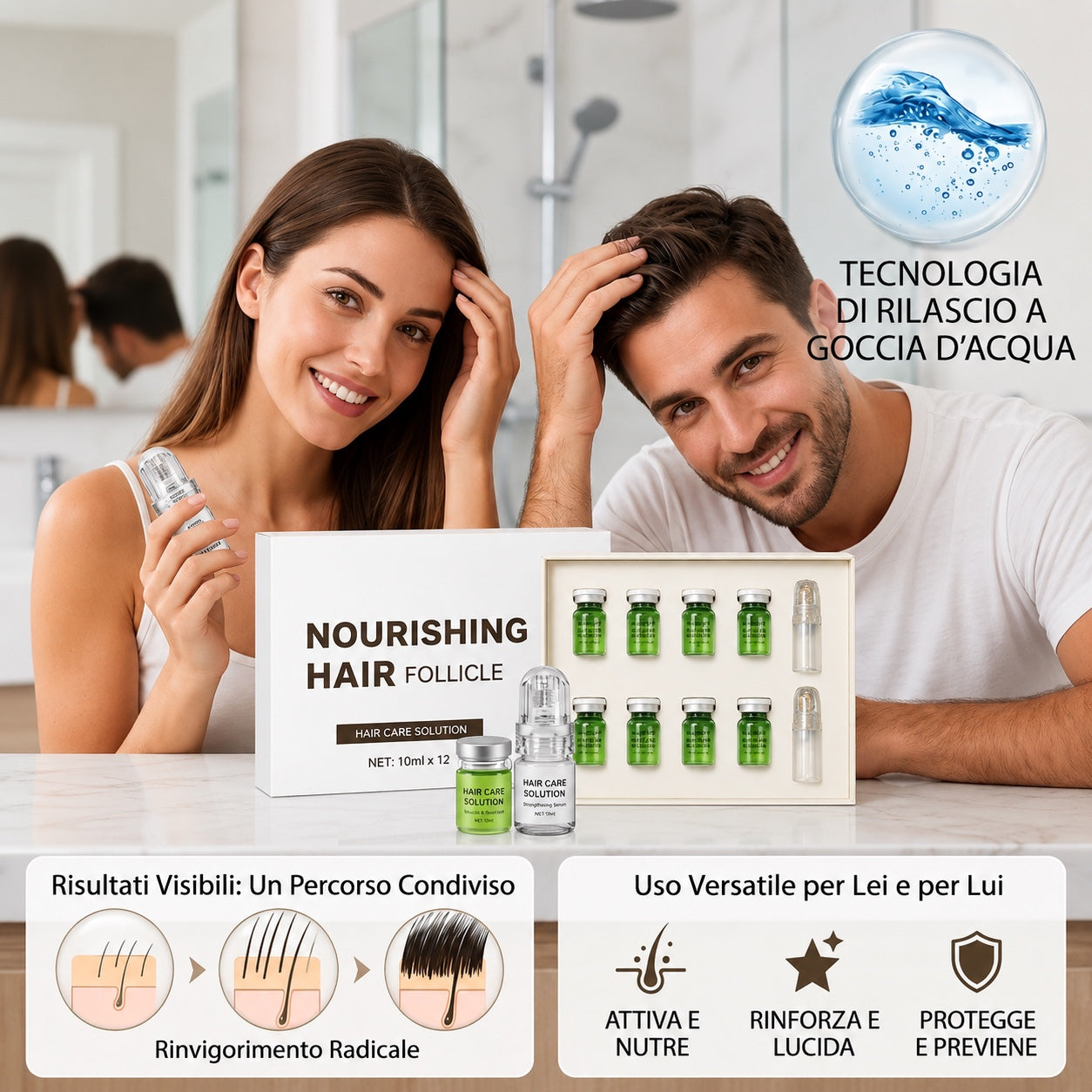 Kit 8 Fiale Anticaduta Hoegoa — Nutre, Rinforza & Stimola la Ricrescita