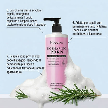 Hoegoa Rosemary PDRN — Kit Shampoo & Balsamo Anti-Caduta e Infoltimento