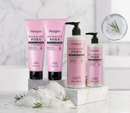 Hoegoa Rosemary PDRN — Kit Shampoo & Balsamo Anti-Caduta e Infoltimento