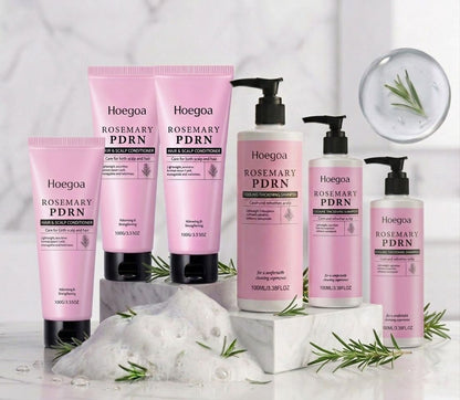 Hoegoa Rosemary PDRN — Kit Shampoo & Balsamo Anti-Caduta e Infoltimento