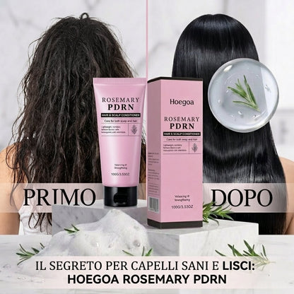 Hoegoa Rosemary PDRN — Kit Shampoo & Balsamo Anti-Caduta e Infoltimento