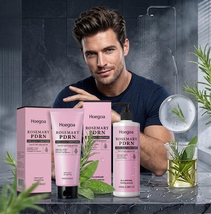 Hoegoa Rosemary PDRN — Kit Shampoo & Balsamo Anti-Caduta e Infoltimento
