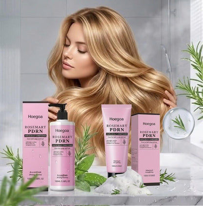 Hoegoa Rosemary PDRN — Kit Shampoo & Balsamo Anti-Caduta e Infoltimento