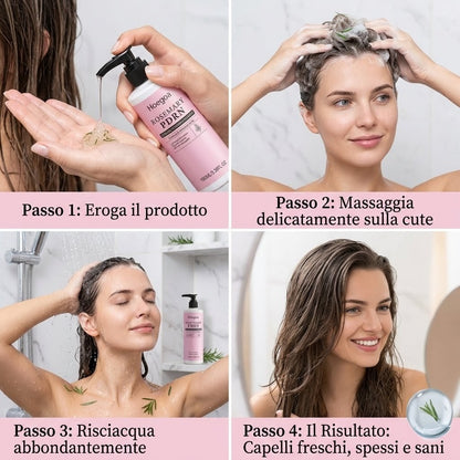 Hoegoa Rosemary PDRN — Kit Shampoo & Balsamo Anti-Caduta e Infoltimento
