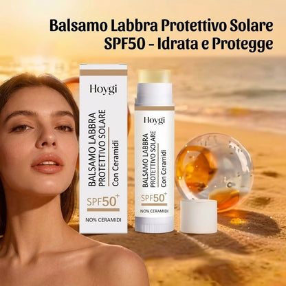 Sun-Protective Lip Balm SPF50 — Kojic Acid & Ceramidi per Labbra Protette e Luminose