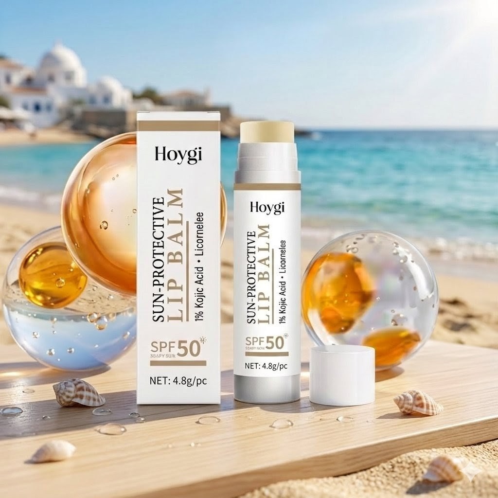 Sun-Protective Lip Balm SPF50 — Kojic Acid & Ceramidi per Labbra Protette e Luminose
