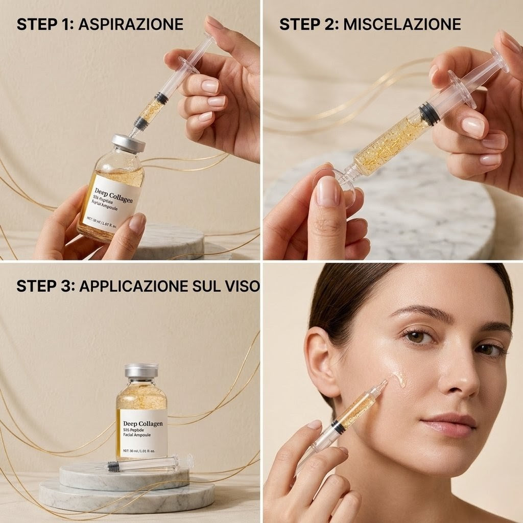 Siero Viso Deep Collagen Silk Peptide — Lifting, Rimpolpamento & Idratazione 72h