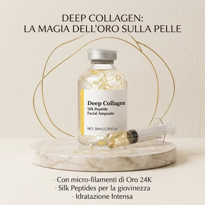Siero Viso Deep Collagen Silk Peptide — Lifting, Rimpolpamento & Idratazione 72h