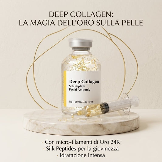 Siero Viso Deep Collagen Silk Peptide — Lifting, Rimpolpamento & Idratazione 72h